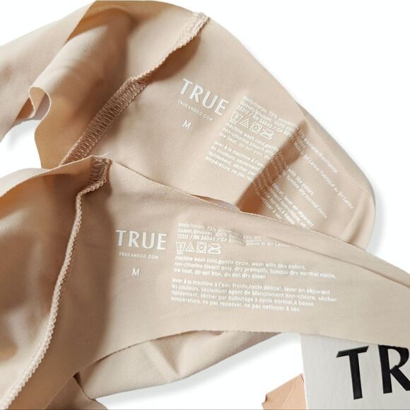 True&Co NWT 2 Pair Low Rise Seamless Invisible Line Thongs M Dulce Panties - Picture 6 of 9